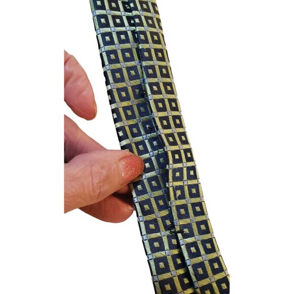 Stafford‎ Executive Men's Geometric Classic 100% Silk Necktie Tie Office Wedding - Picture 6 of 14
